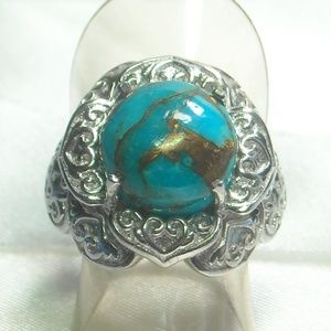 NWT Natural Mojave Blue Turquoise Ring